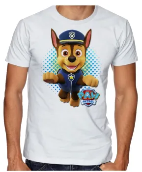 Camiseta adulto ou infantil Patrulha Canina Chase - Foto 2