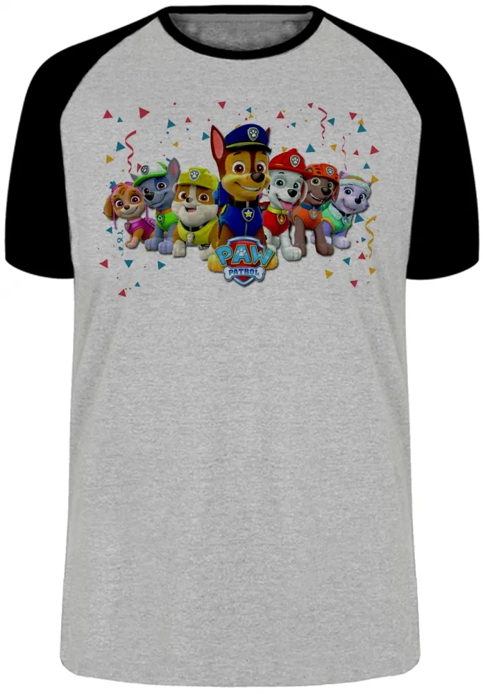 Camiseta adulto ou infantil Patrulha Canina todos Imagem