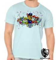 Camiseta adulto ou infantil Patrulha Canina todos - Foto 4