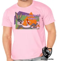 Camiseta adulto ou infantil Pernalonga coelho looney tunes velhinho - Foto 2