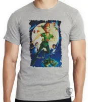 Camiseta adulto ou infantil Peter Pan e fada sininho - Foto 4