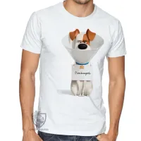 Camiseta adulto ou infantil Pets Max Cone cachorro - Foto 2