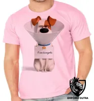 Camiseta adulto ou infantil Pets Max Cone cachorro - Foto 4