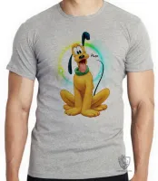 Camiseta adulto ou infantil Pluto cachorro pateta mickey - Foto 4