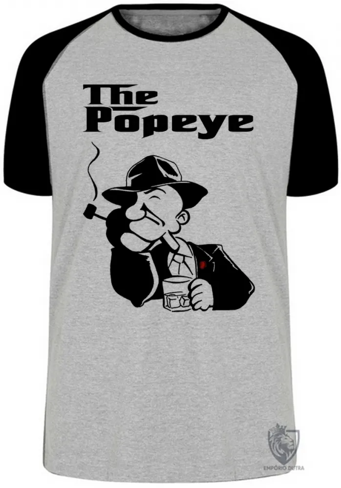 Camiseta adulto ou infantil Popeye poderoso chefão the godfather