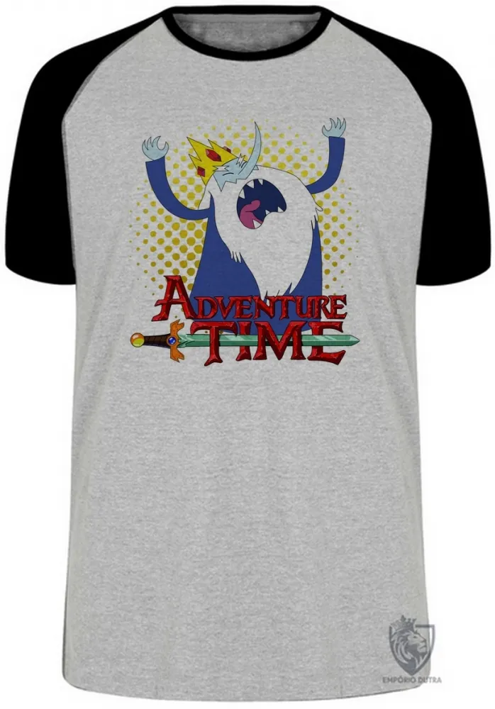 Camiseta adulto ou infantil Rei Gelado Hora da Aventura Imagem