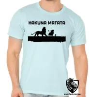 Camiseta adulto ou infantil rei leão Hakuna Matata timão pumba lion king - Foto 5