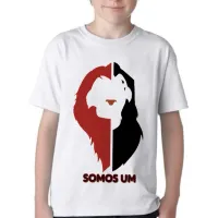 Camiseta adulto ou infantil Rei Leão Lion King Mufasa Simba Somos um - Foto 2