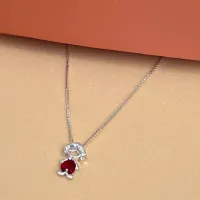 Pingente de prata  menina - vermelho - PF1437 - Foto 3