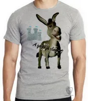 Camiseta adulto ou infantil Shrek burro a gente já chegou ogro - Foto 4