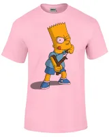 Camiseta adulto ou infantil Simpsons Bart Estilingue filho homer - Foto 4