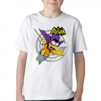 Camiseta adulto ou infantil simpsons bartman bart batman morcego - Foto 2