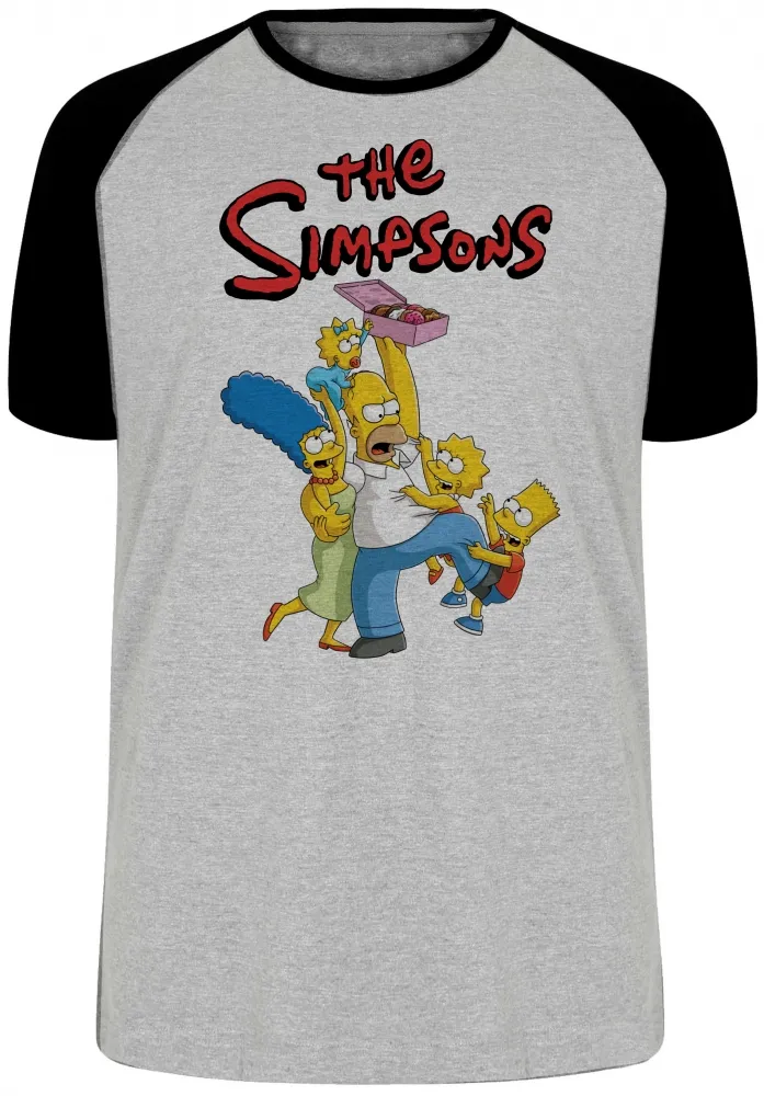 Camiseta adulto ou infantil simpsons familia homer lisa bart marge