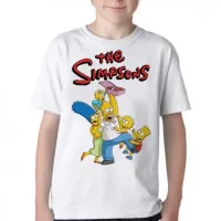 Camiseta adulto ou infantil simpsons familia homer lisa bart marge - Foto 2
