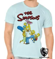 Camiseta adulto ou infantil simpsons familia homer lisa bart marge - Foto 5