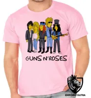 Camiseta adulto ou infantil simpsons guns in roses banda rock musica - Foto 2