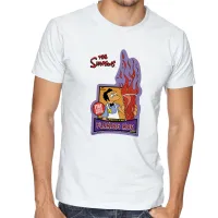 Camiseta adulto ou infantil simpsons moe bar cerveja homer fogo - Foto 3