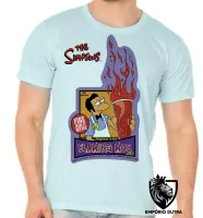 Camiseta adulto ou infantil simpsons moe bar cerveja homer fogo - Foto 5