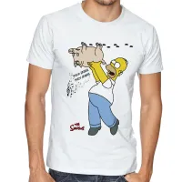 Camiseta adulto ou infantil simpsons porco aranha homer filme - Foto 2
