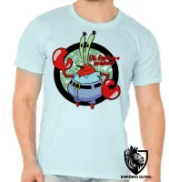 Camiseta adulto ou infantil Sirigueijo tomar seu dinheiro bob esponja - Foto 5