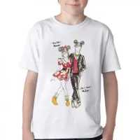 Camiseta adulto ou infantil Minnie e Mickey  - Foto 3