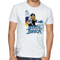 Camiseta adulto ou infantil super shock choque static raios - Foto 3