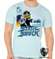 Camiseta adulto ou infantil super shock choque static raios - Foto 5