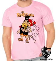 Camiseta adulto ou infantil The flintstones casamento fred vilma - Foto 4