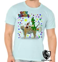 Camiseta adulto ou infantil Titio avô tigreza uncle grandpa desenho cartoon - Foto 5