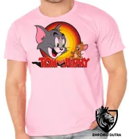 Camiseta adulto ou infantil Tom and jerry gato rato desenho hanna barbera - Foto 2