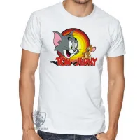 Camiseta adulto ou infantil Tom and jerry gato rato desenho hanna barbera - Foto 3