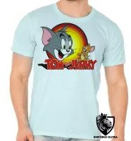 Camiseta adulto ou infantil Tom and jerry gato rato desenho hanna barbera - Foto 5