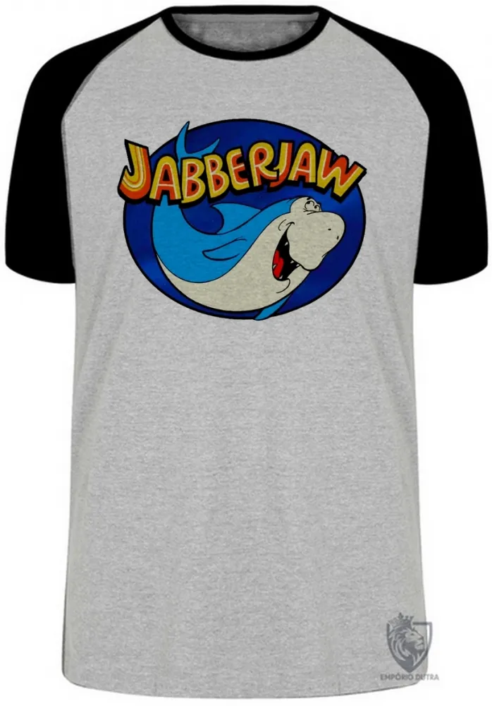 Camiseta adulto ou infantil tutubarao jabberjaw tubarão jaws hanna barbera
