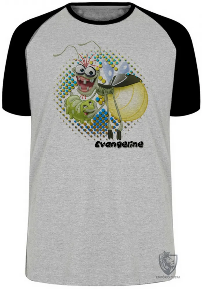 Camiseta adulto ou infantil Vagalume princesa e o sapo evangeline