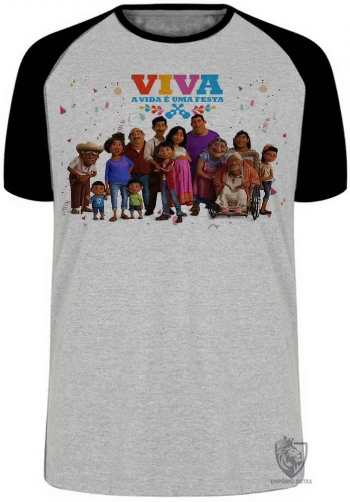Camiseta adulto ou infantil Vida é uma festa todos Imagem