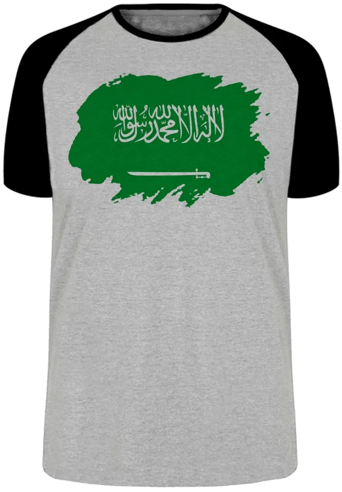 Camiseta adulto ou infantil Bandeira Arábia saudita