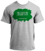 Camiseta adulto ou infantil Bandeira Arábia saudita - Foto 4