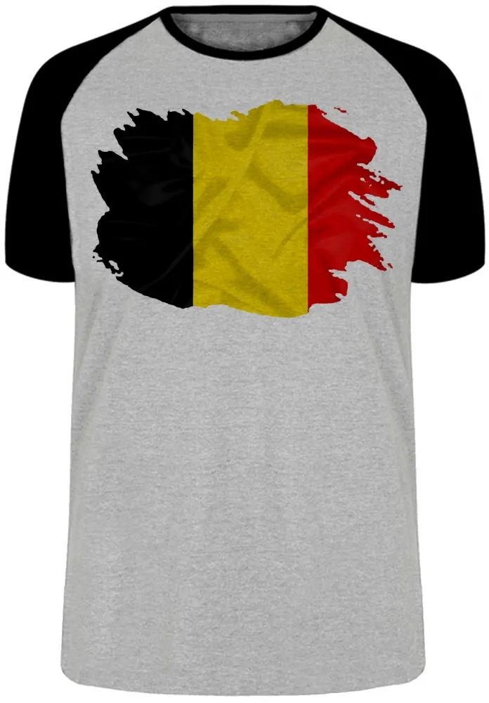 Camiseta adulto ou infantil Bandeira Bélgica europa Imagem