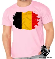 Camiseta adulto ou infantil Bandeira Bélgica europa - Foto 2