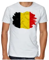 Camiseta adulto ou infantil Bandeira Bélgica europa - Foto 3