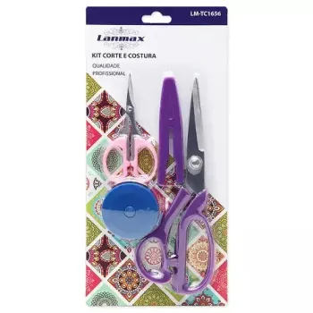  TESOURA KIT CORTE  E COSTURA  LANMAX  LM-TC-1656 - Foto 2