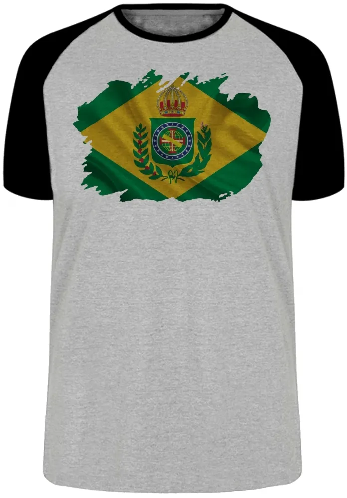 Camiseta adulto ou infantil Bandeira Brasil imperial monarquia