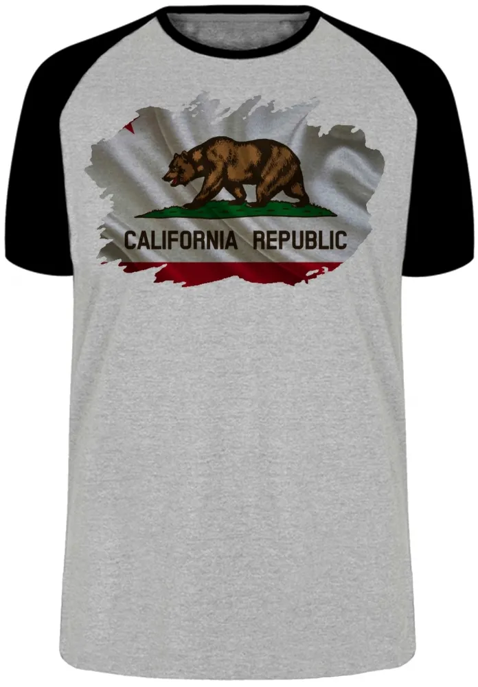 Camiseta adulto ou infantil Bandeira California estados unidos