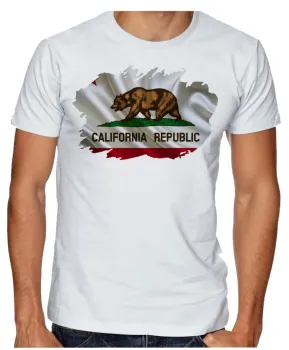 Camiseta adulto ou infantil Bandeira California estados unidos - Foto 2