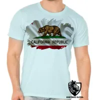 Camiseta adulto ou infantil Bandeira California estados unidos - Foto 4