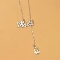 Colar de prata 950 mãe com menino - GV169 - Foto 3