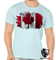 Camiseta adulto ou infantil Bandeiras Canadá america norte - Foto 4