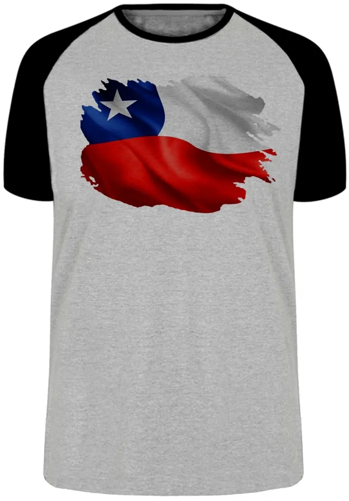 Camiseta adulto ou infantil Bandeira Chile america latina
