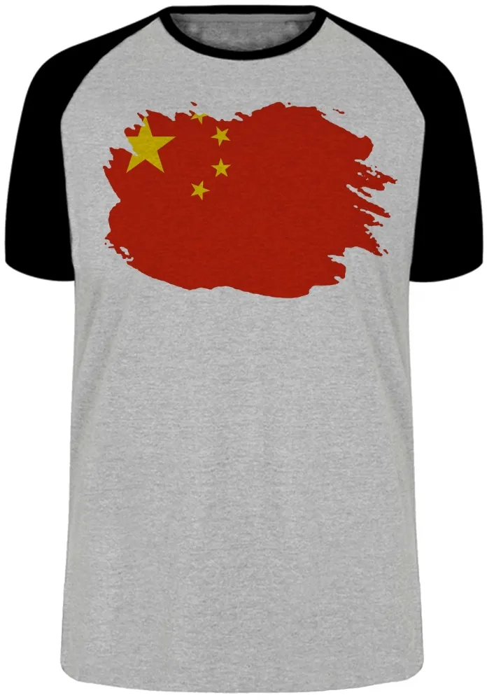 Camiseta adulto ou infantil Bandeira China asia
