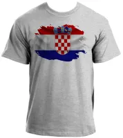 Camiseta adulto ou infantil Bandeira Croacia croatia - Foto 3